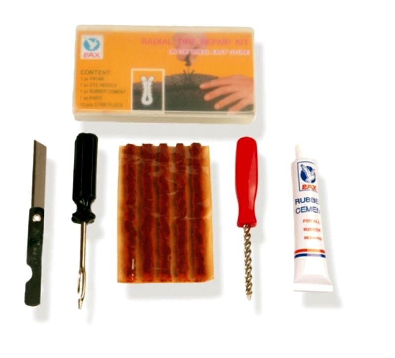 Kit reparación pinchazos Rms para tubeless con mechas Kit reparación pinchazos Rms para tubeless con mechas