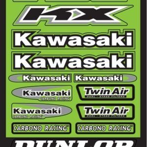 Kit de 14 adhesivos para moto Kawasaki Kx